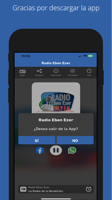 Radio Eben Ezer Guatemala Screenshot