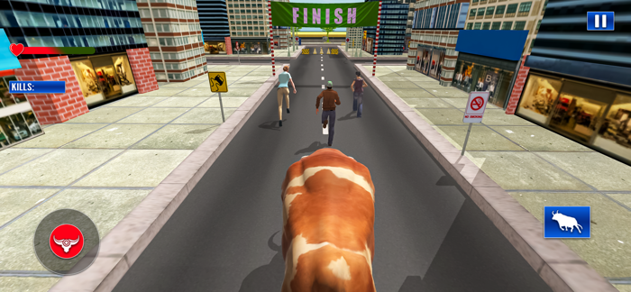 Angry Bull Rampage Animal Game