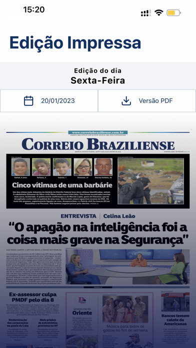 Correio Braziliense Screenshot