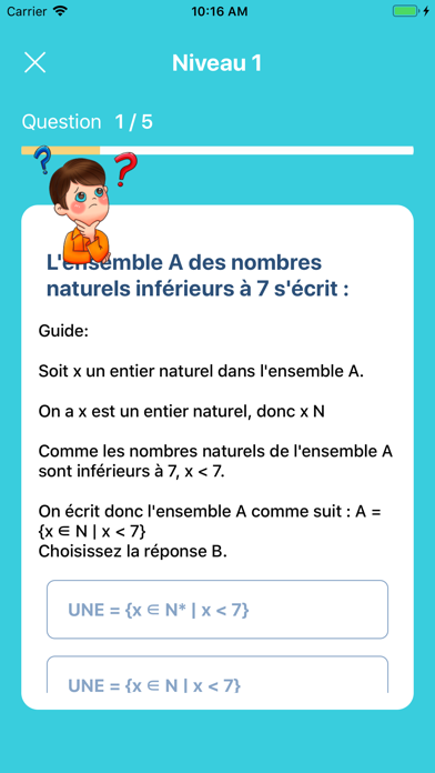 Screenshot #3 pour Maths 6e - Cours & Quiz