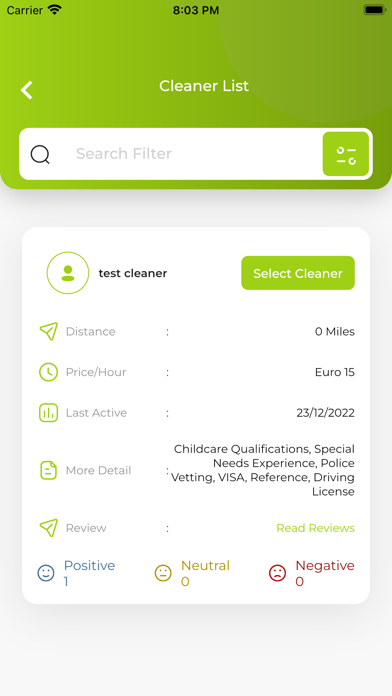 Cleaner Network Screenshot
