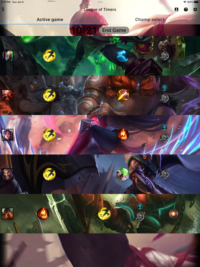 League of Summoner Timers