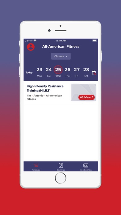 All-American Fitness Screenshot