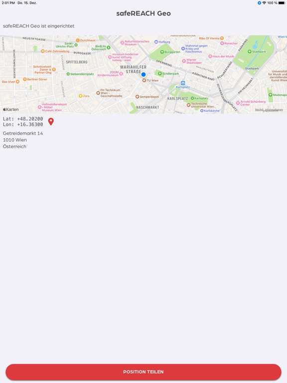 Screenshot #4 pour safeREACH Geo