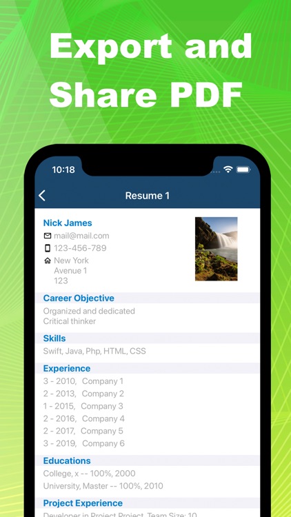 Easy Resume Maker CV screenshot-3