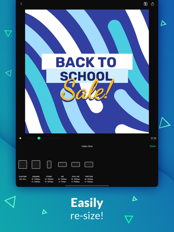 Pinreel: Intro & Reels Maker iPad screenshot 6 - Photo & Video app