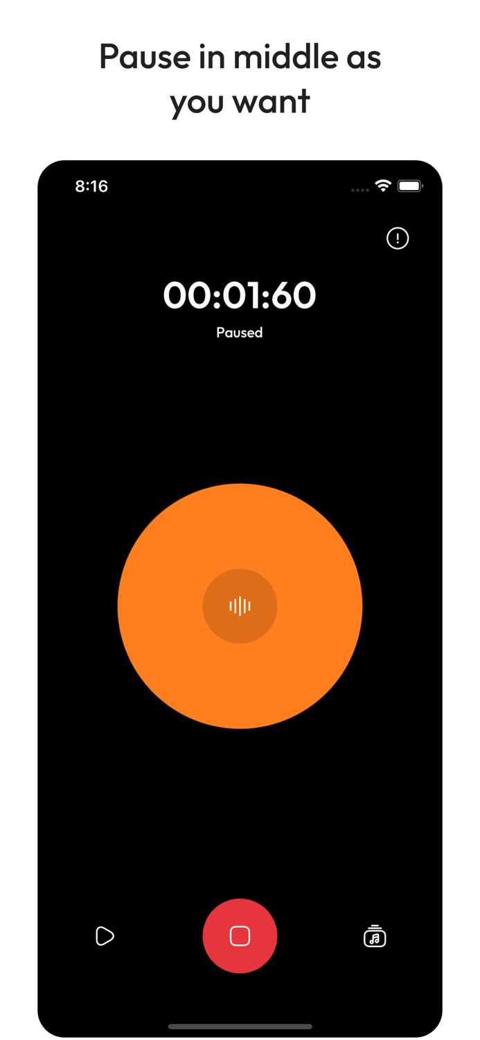Just Press to Record