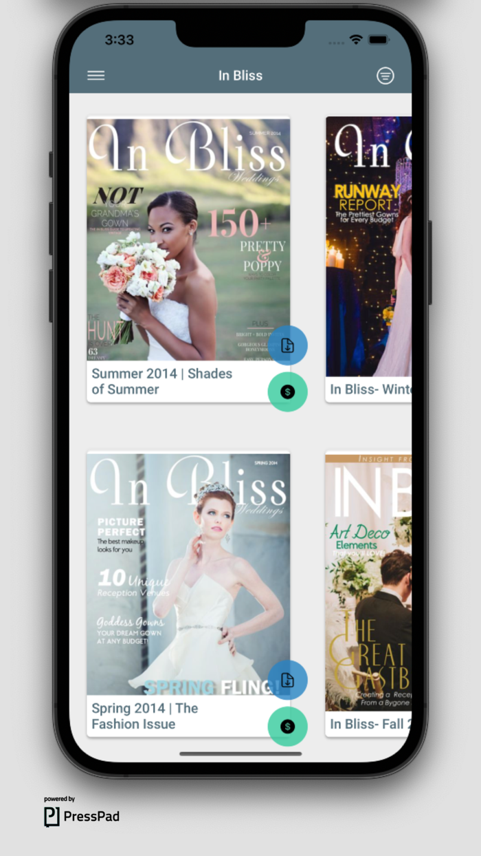 In Bliss - Bride magazine app