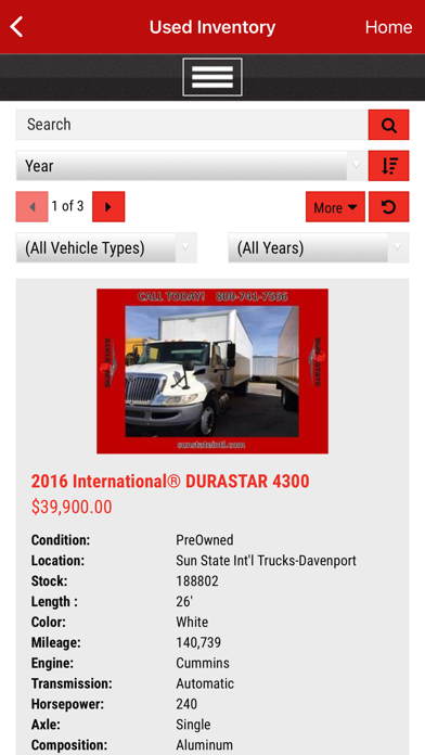 Sun State International Trucks Screenshot