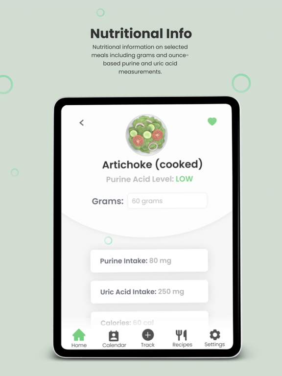 Purity - Gout Diet Management iPad screenshot 4 - Health & Fitness app