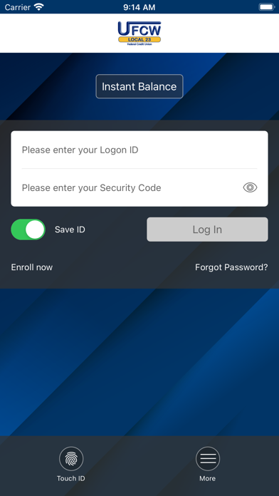 UFCW Local 23 FCU Screenshot
