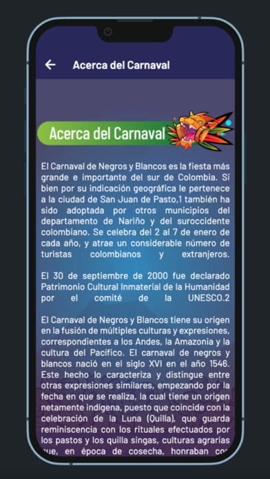 Carnaval de Negros y Blancos Screenshot