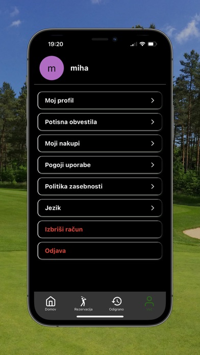 Euro Golf App Screenshot