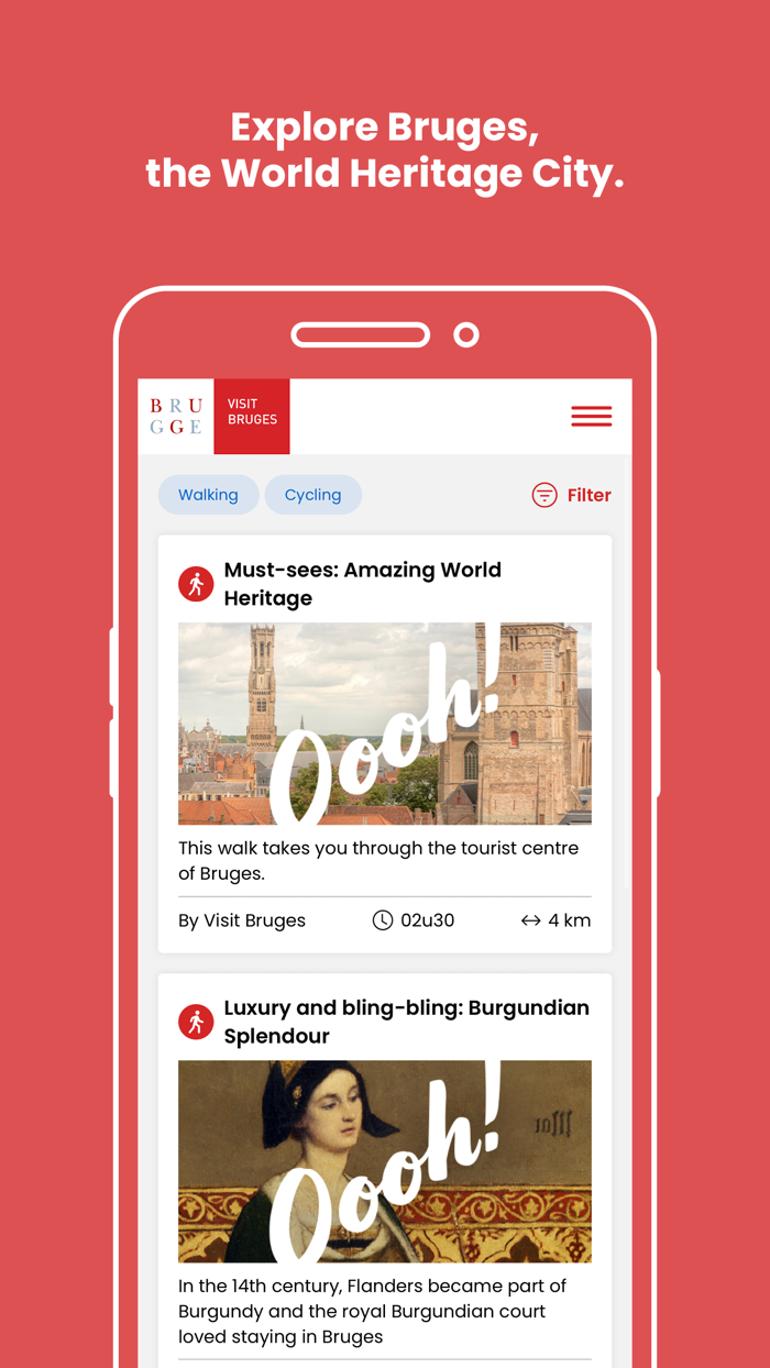 Visit Bruges route app