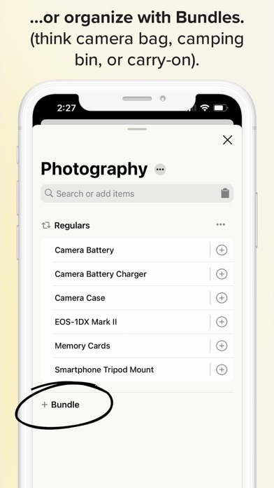 Packaroo - Packing Lists Screenshot