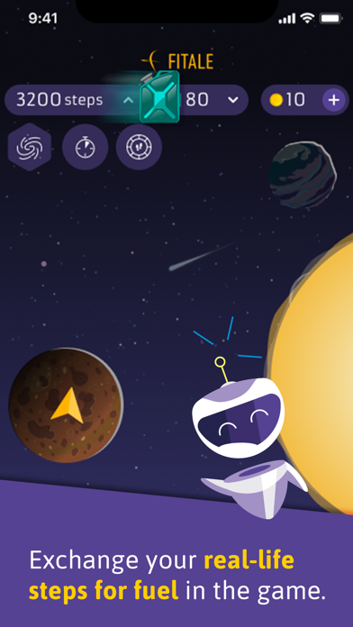 Fitale: fit game in space Screenshot