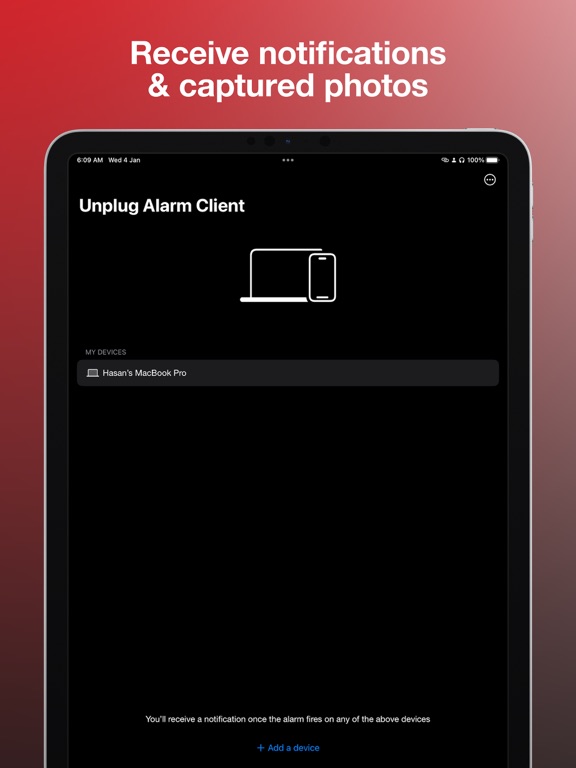 Unplug Alarm Clientのおすすめ画像1