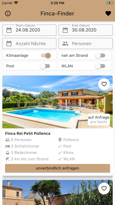 Finca-Finder Screenshot