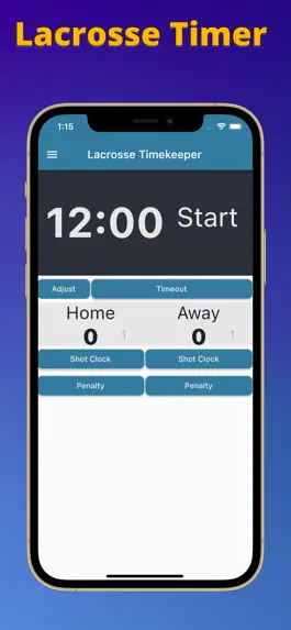 Game screenshot Lacrosse Timer (Lax) mod apk