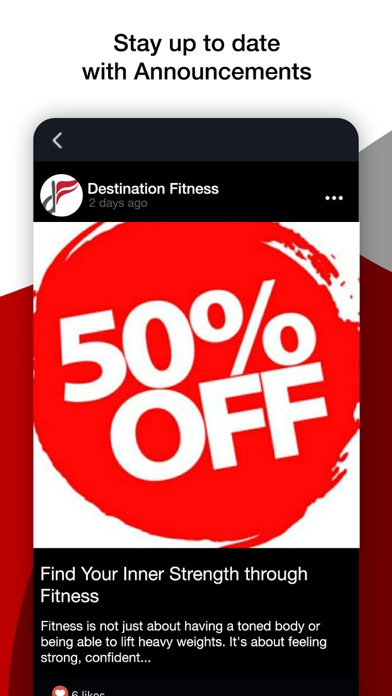 Destination Fitness Screenshot