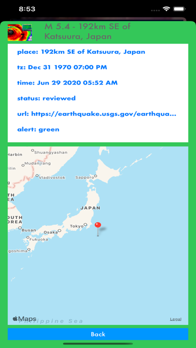 Instant USGS Earthquake Pro Screenshot