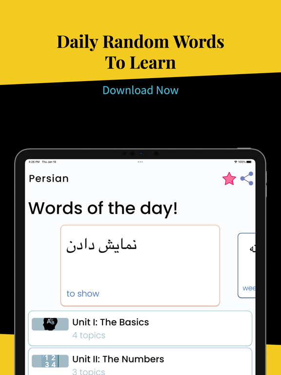 Learn Persian Language Easily iPad screenshot 4 - Travel app