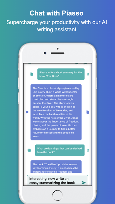 Piasso - AI Assistant Screenshot