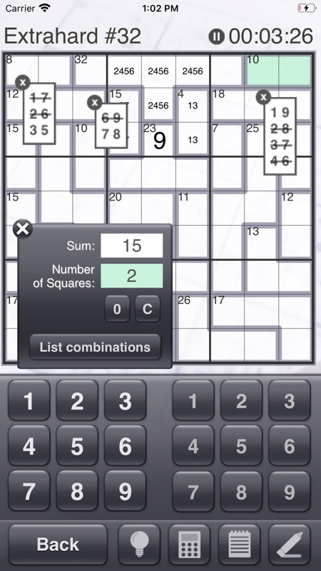 Killer Sudoku! screenshot 3