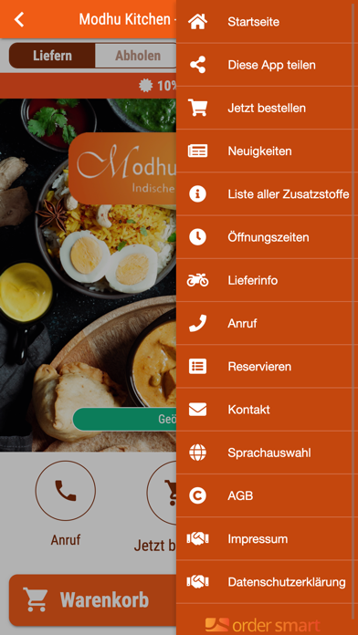 Modhu Kitchen Indische Tandoor Screenshot