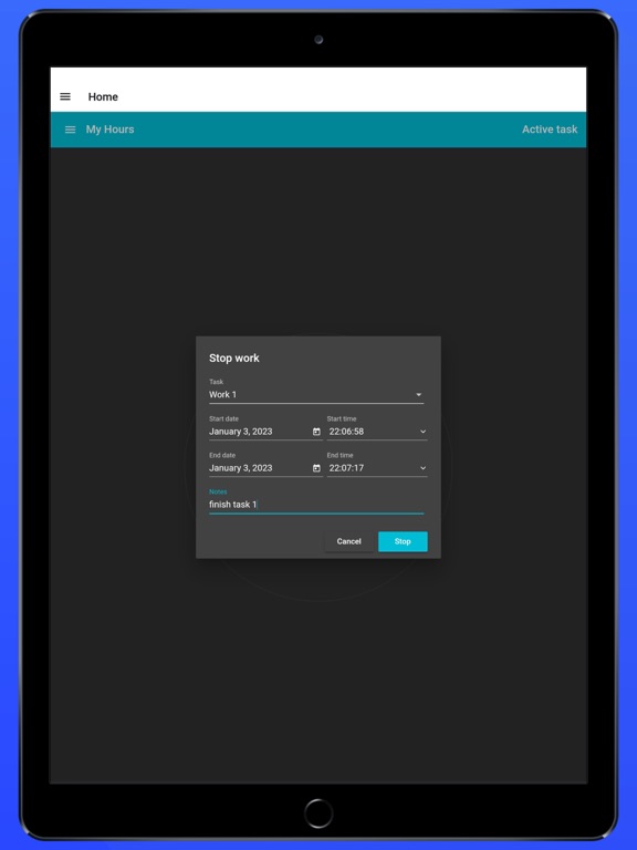 Screenshot #6 pour Hours Tracker - Work Hours