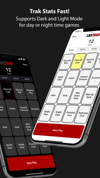 LaxTrak - Lacrosse Game Stats Screenshot
