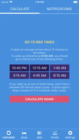 Game screenshot Sleep Calculator Pro apk