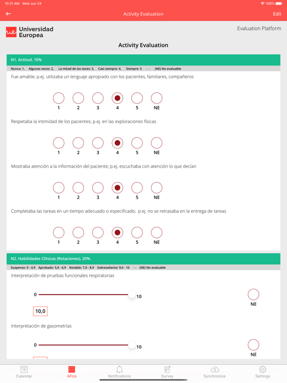 Screenshot #6 pour UE Evalua