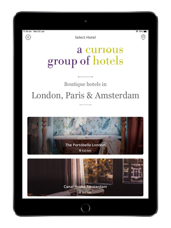 Screenshot #4 pour Curious Hotels