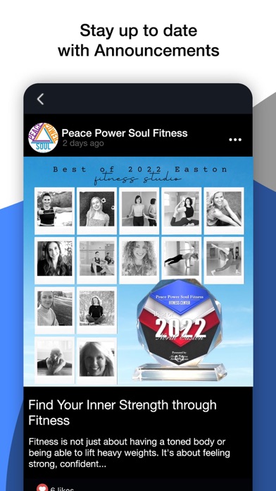 Peace Power Soul Fitness Screenshot