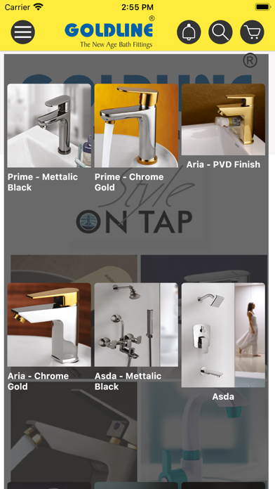 Goldline Bath Fittings Screenshot