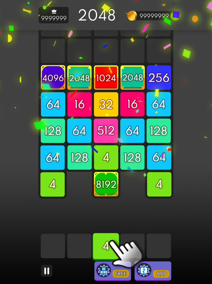 Shoot and Merge - Number Puzzle