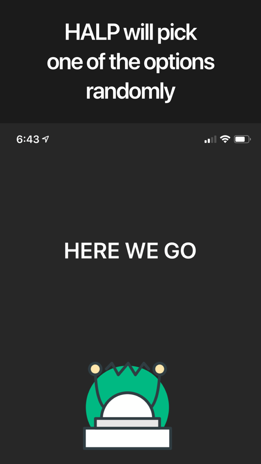 #3. HALP - Random Decision Maker (iOS) 来自: BAD DIGITAL LLC