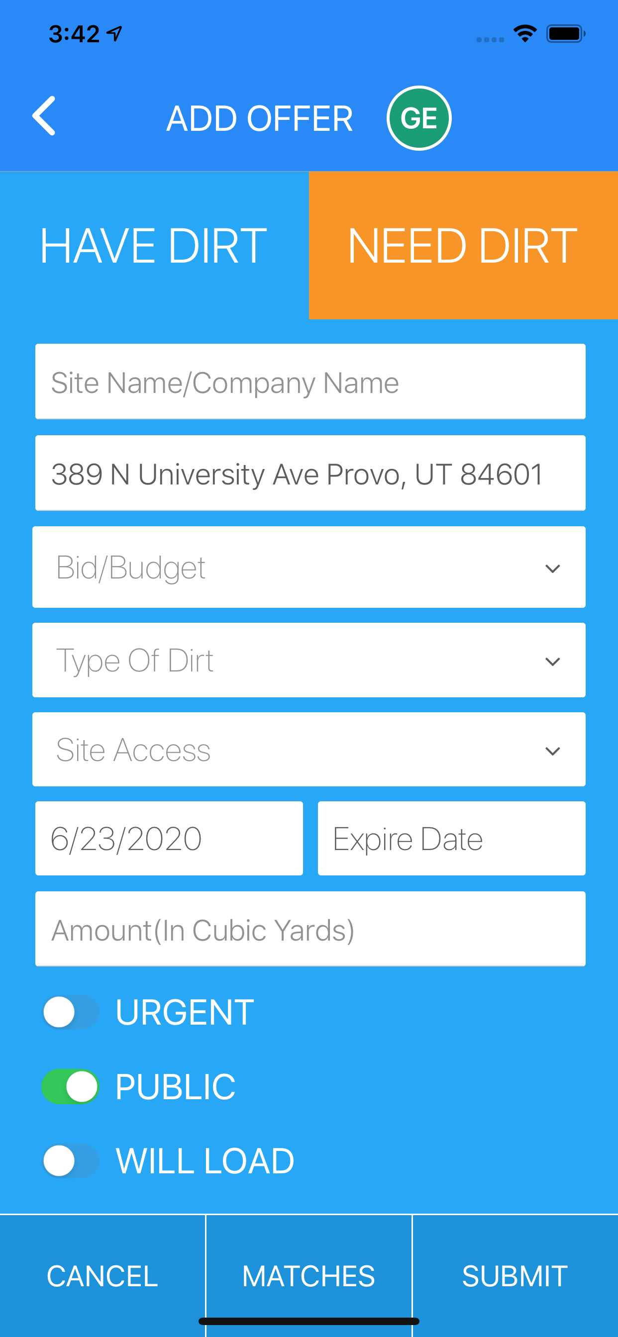 DIGNDIRT