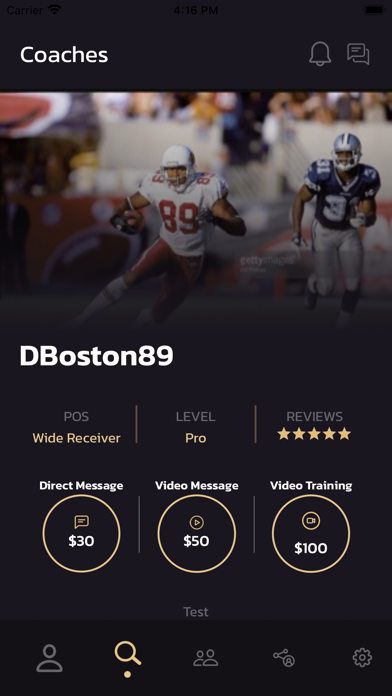 Athlete Coach Network Screenshot