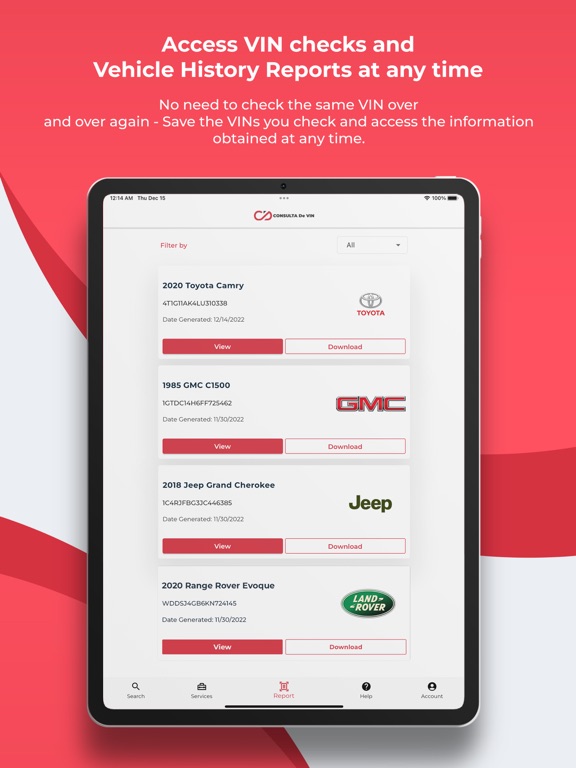 Consultar VIN iPad screenshot 4 - Utilities app