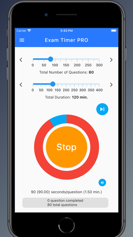 #4. Exam Timer PRO:Effortless,Easy (iOS) Podle: Alparslan Topbas