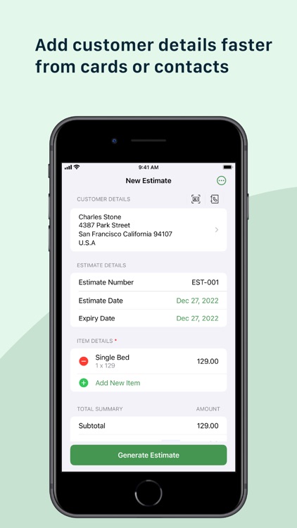 Estimate Generator - Zoho