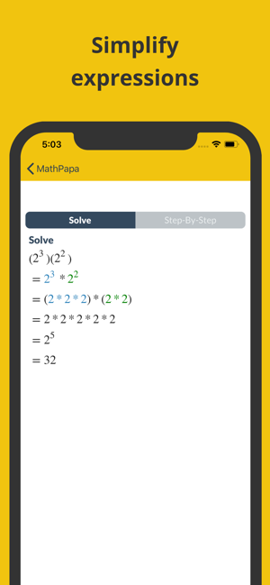Mathpapa Algebra Calculator En App Store