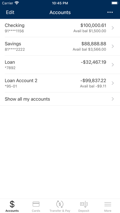 Merck EFCU Mobile Banking Screenshot