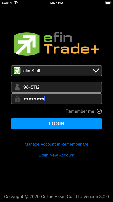Screenshot #1 pour efin Trade Plus