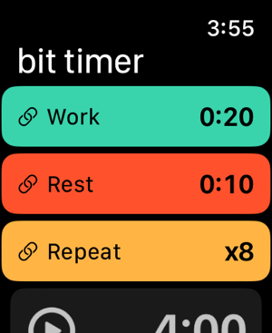 ‎Bit Timer - Captura de pantalla del temporizador de intervalos