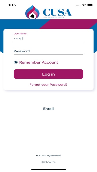 CUSA FCU Screenshot