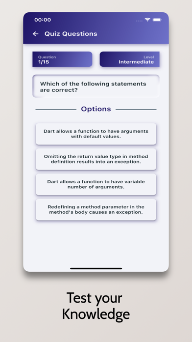 Learn Dart - OnePercent Screenshot