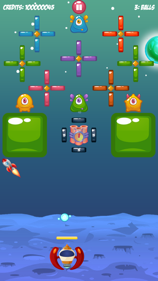 #10. Cosmo Paddle Ball Game (iOS) 由: Hennadii Bulakh